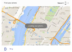 نقشه گوگل جهت پیدا کردن گوشی گمشده