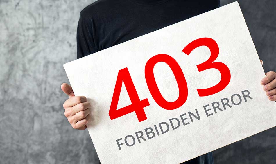 رفع خطای 403 forbidden