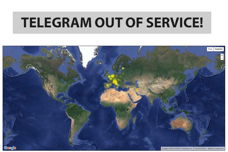 تلگرام از دسترس خارج شد: مشکل جهانی است