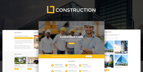 Website design of a construction company