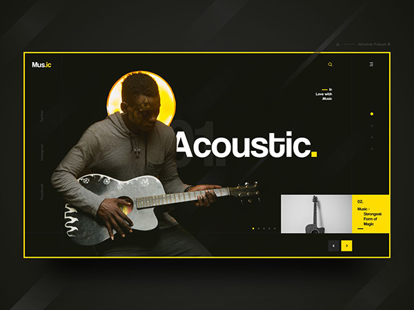 Website design of music school in Shiraz